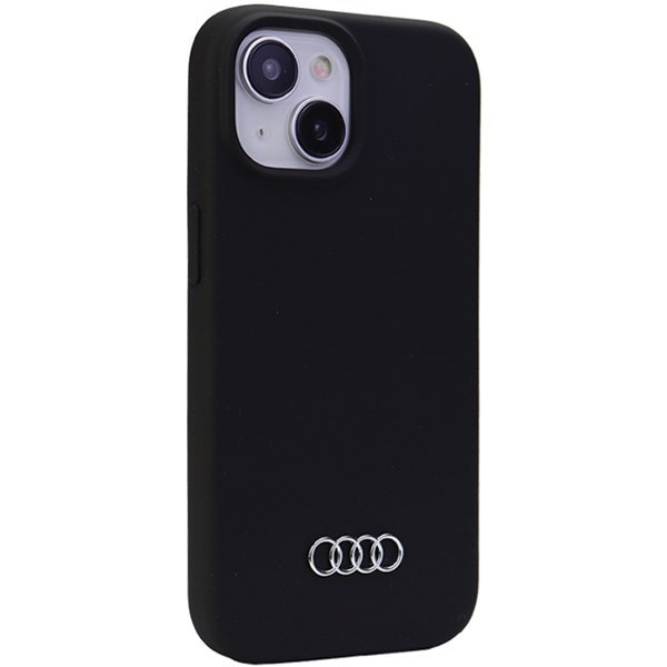 Audi Silicone Case iPhone 15 Plus 6.7" czarny/black hardcase